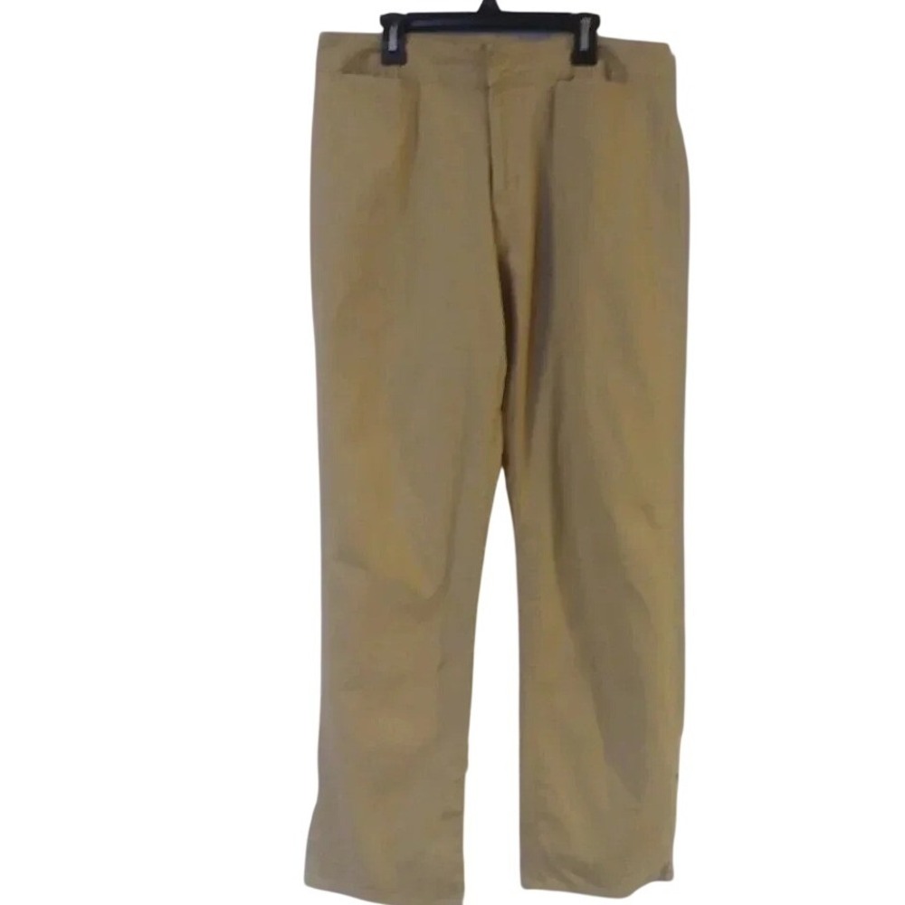 Caribbean Joe Womens Tan Chino Pants Straight Leg Khaki Trousers‎ Sz 12 RN122740